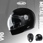 HJC 시스템 헬멧 V90 메탈 블랙 : 올댓라이더
