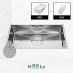 하츠 HZ-E8301SF 엠보 코팅 폰테 사각 주방 싱크볼 사각볼 싱크대 교체 배수구 포함 : KISEN
