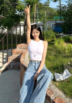유니벅스나래점픽미픽미 | 픽미 하트 와이드 데님팬츠 1color 연청 페스티벌 포인트 여름 키큰여자 유니크룩 : 마이민스 Mymins
