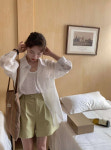 주문폭주 여름 오버핏 루즈핏 린넨셔츠 나시 세트 : I 라비에벨 I