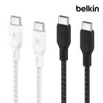 벨킨 부스트업 브레이디드 100W C to C타입 초고속 충전 케이블 PD 2미터 CAB014bt2M 아이폰17 갤럭시 S26 아이패드 맥북 노트북 충전...
