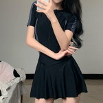 무니스윔 | 여자 래쉬가드 수영복 속바지 플레어 치마 스커트 슬림핏 바캉스룩 서핑 비치웨어 물놀이 : 앳홈샵