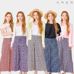 NEW 24SS 디어온미 플라워 플리츠 밴딩 꽃바지(ver.3) 홈쇼핑 대박상품 : 소고시조아