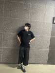 클래식 스트릿 레터링 티셔츠 : 월휘