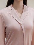 허비쉬 홈웨어 이너캡 벨커프스 파자마 세트 - 모브핑크 : HUBBISH