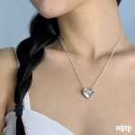 밈프 디보트 하트 실버목걸이 mimp divot heart silver nevklace : mimp 밈프주얼리