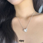 밈프 디보트 하트 실버목걸이 mimp divot heart silver nevklace : mimp 밈프주얼리