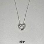 밈프 디보트 하트 실버목걸이 mimp divot heart silver nevklace : mimp 밈프주얼리