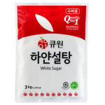 큐원 하얀 설탕 3kg 정백당 삼양사 백설탕 : 커피몰