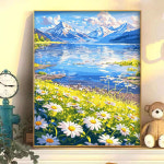 코지하루 DIY 명화그리기 유화 그림 그리기 세트 40x50 꽃 핀 천지 : 코지하루몰