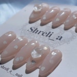 슈렐리아 네일(Shrelia nail) | 클리어 하트 수제 네일팁 슈렐리아네일 : Shrelia 수제네일팁