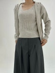 후드 니트 가디건 SET : apofb 어파프브