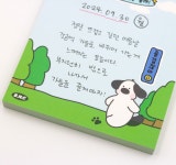 블랙노우즈클럽 발자국 코지 떡메모지 메모패드 귀여운 캐릭터 필기 : 블랙노우즈클럽