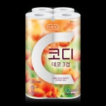 쌍용씨앤비 CODI 데코 3겹 27m 12롤x6팩 : 헬스하우스365