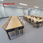 성창사구내식당 | 이천 택배사구내식당 단체석 급식소 4인 6인 의자 테이블 세트 : 가구온