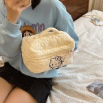 헬로키티 하트 퀄팅 파우치 대용량 다용도 화장품 정리 휴대용 여행용 보조가방 누빔 산리오 : 짱하루