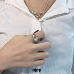 밈프 쉬머 더블 하트 오픈반지 mimp shimmer double heart ring (R002M24) : mimp 밈프주얼리