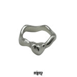 밈프 웨이브 파도 하트반지 mimp wave pado heart ring (R003M24) : mimp 밈프주얼리