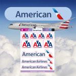 아메리칸 에어라인 항공사(American Airlines) 로고 스티커 : 숨디모스