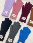 7colors 남녀공용 니트 라벨 패치 손가락장갑 크리스마스 연말 선물 : 오알디삭스