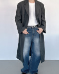 언토프_버티컬 울 싱글코트 (3color) : EONTAUPE