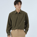 남자 골덴 코듀로이 셔츠 일반핏 남방 : LUXTIE HOMME