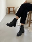 성수동 수제화 여자 가죽 워커 부츠 5.5cm : 패션엘리