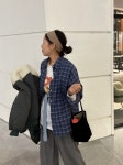 노이체크SH 체크박시셔츠 : 로코프로젝트