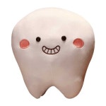 귀여운 치아 인형 이빨 쿠션 치과인테리어 웃고있는 귀여운 스타일 25cm : ez컴퍼니