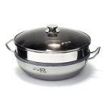 퀸센스 인덕션 멀티웍 대형 2단 찜냄비 찜솥 웍냄비 만두 대게 옥수수 호빵 찜기 32cm : 오색리빙