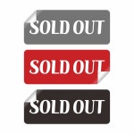 솔드아웃 출고완료 안내 Sold Out 메뉴판 꾸미기 리무버블스티커 일반 사각형 VER16 : 스토어록