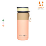 아소부 스테인레스 보온보냉 빨대 세라믹 텀블러 아스펜 600ml, 파스텔피치 : asobu다이렉트몰