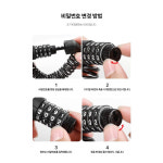 황가보드개임방 | 자전거시건장치 1p 번호키 열쇠형 자전거좌물쇠 유모차 전동킥보드자물쇠 : 황가네 철물점