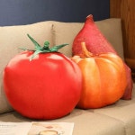 토마토 인형 호박 가지 1 35x40cm 과일 양면 모형 버섯 인형집 노점 27 20cm야채걸이-배추 : REDITEM