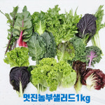 모듬 쌈채소 샐러드용 유러피안 잎 로메인 쌈케일 지평 멋진 농부 당일수확 농장직송 : 파머스몰