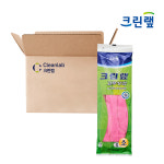 크린랩 고무장갑 34cm 소(S) 100개 라텍스장갑 주방 설거지장갑 : 라베노