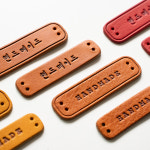 커스텀 이니셜각인 핸드메이드 라벨 가죽택 천연 가죽 부자재 : 뉴피할 가죽공예