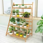 피에이치브릿지 | 화분대 스탠드 선반 인테리어 정리대 계단식 철제 화분 식물 폭 52cm 2단(접이식) : 바론에이전시