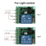 문짝 전자기 잠금 DIY용 릴레이 리시버 및 2CH 송신기 433MHz 무선 DC 12V 리모컨 스위치 1CH RF 10A : DCN스토어