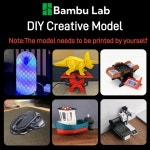비옹상사 | BAMBU LAB 3D 프린팅 DIY 모델 컴퓨터 무선 마우스 충전기 엔진 LED 라이트 하드웨어 시계 선물 프린터 : 링크코드