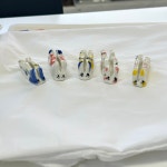 혜잉 Hyeinng 고양이 도자기 홀더 Cat ceramic holder - Blue & yellow : Hyeinng 혜잉