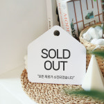 스냅사인 SOLDOUT 솔드아웃 포맥스간판 미니간판 안내판제작 표지판 OPEN 화이트 : 금손간판