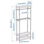 이케아 시스템 행거 드레스룸 옷장 스탠드 조립식 diy 선반 긴 옷 마카페르 : 플랫플랜트