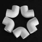 오십일 히비 | ABRU-50 부품 PVC 파이프 피팅 어댑터 커넥터 20mm 직경 90 도 각도 엘보 흰색 : 오십일플렉스
