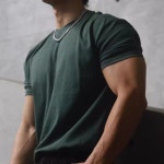 복동식품 | 여름 스포츠 라운드넥 통기성 반팔 티셔츠 블랙 S 50KG-60KG : 리키쓰리 로직스
