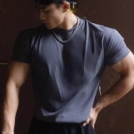 복동식품 | 여름 스포츠 라운드넥 통기성 반팔 티셔츠 블랙 S 50KG-60KG : 리키쓰리 로직스