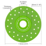 기공스토아 | 도자기 유리 세라믹 타일 화강암 대리석 다이아몬드 톱날용 LOZLIN 3PCS 115MM 진공 브레이징 초박형 다공 평판 연마 시트 디스크 : 영시몰C