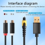 진투윤 USB Box 광케이블 오디오 아날로그 Sound 변환기 포트 디지털 여성 to 1.5FT to 2RCA TV/PS4/Xbox/DVD/TOSLINK/광 RCA 광케이블...