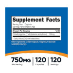 TMG 트라이메틸글리신 Nutricost 뉴트리코스트 750mg 캡슐 120정, 3통 : 프리미엄바이