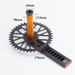 레이스워크 로드 바이크 크랭크셋 9 10 11/12 스피드 CNC 170mm 할로우 자전거 GXP 자갈 BB 포함 싱글 체인링 40 42 44 46T : 엔티아이몰8